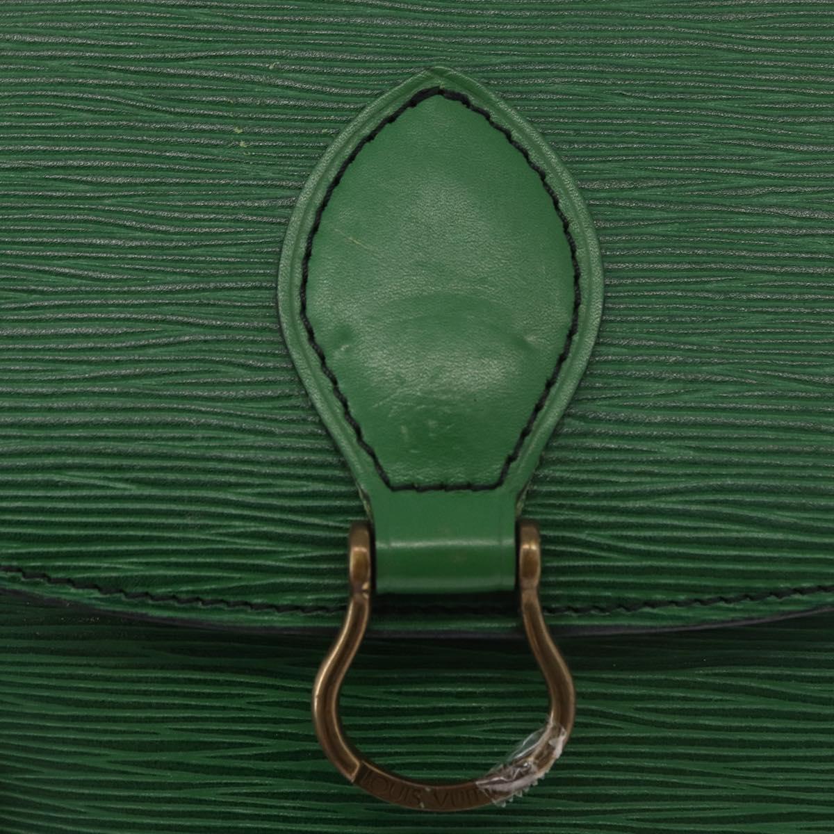 LOUIS VUITTON Epi Saint Cloud GM Shoulder Bag Green M52194 LV Auth BA12833