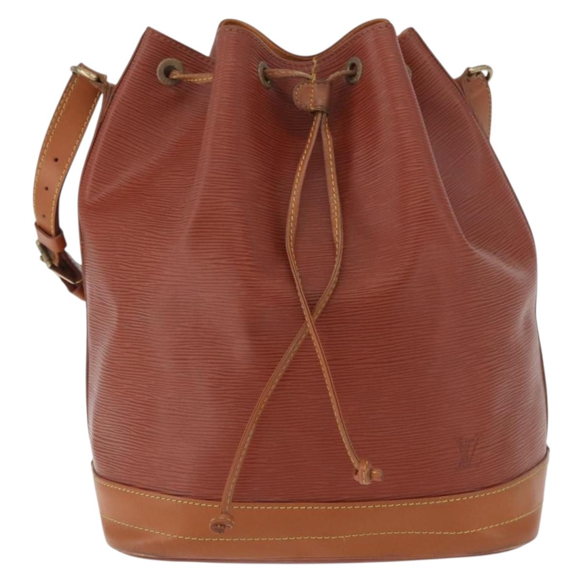 LOUIS VUITTON Epi Noe Shoulder Bag Brown M44028 LV Auth BA12834