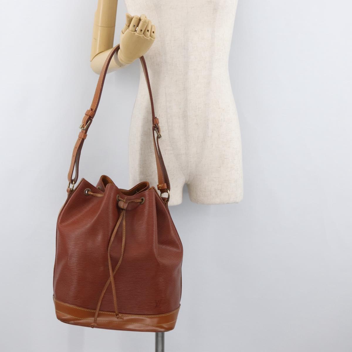 LOUIS VUITTON Epi Noe Shoulder Bag Brown M44028 LV Auth BA12834