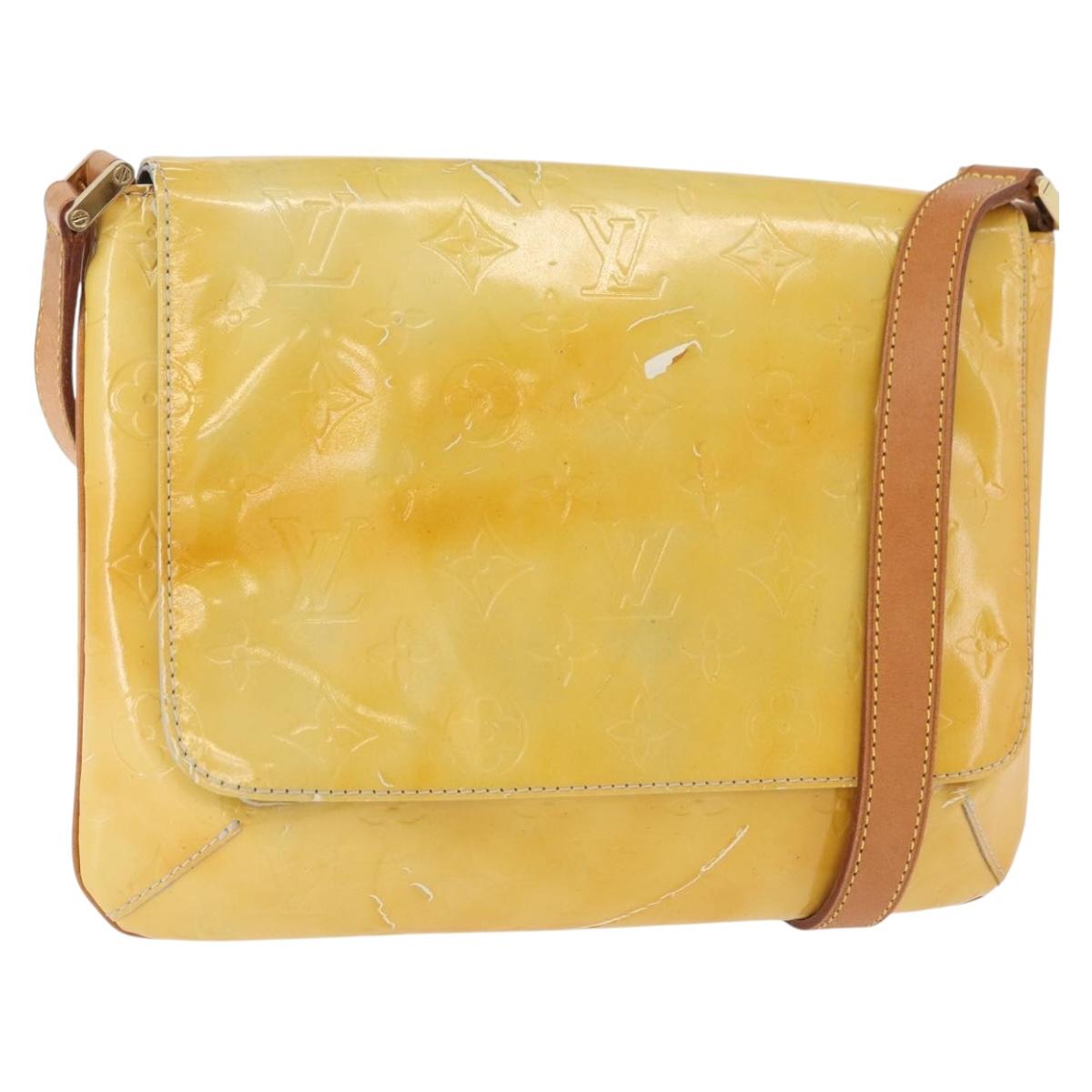 LOUIS VUITTON Monogram Vernis Thompson Street Bag Gris M91008 LV Auth BA12839