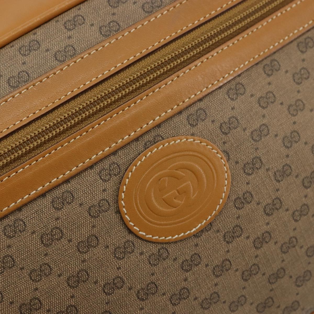 GUCCI Micro GG Supreme Shoulder Bag PVC Beige Gold 001 56 0942 Auth BA12842