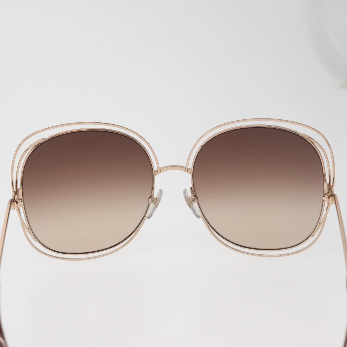 Chloe Sunglasses metal Gold Tone Auth BA12851A