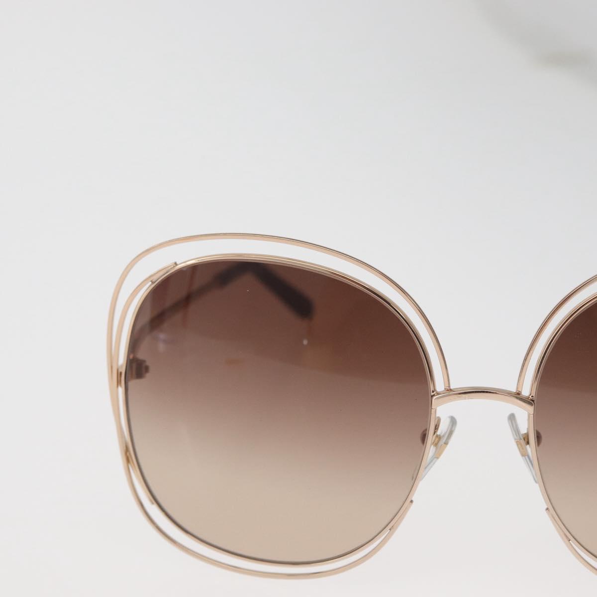 Chloe Sunglasses metal Gold Tone Auth BA12851A