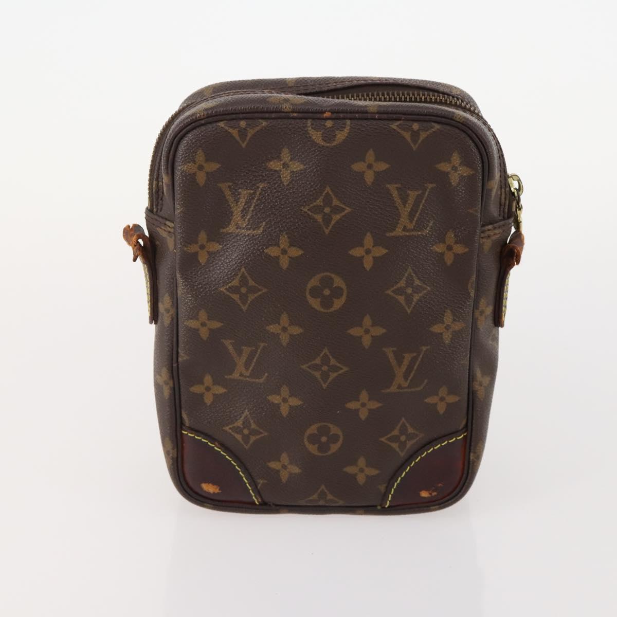 LOUIS VUITTON Monogram Taiga Clutch Bag 2 Set Ardoise LV Auth BA12855