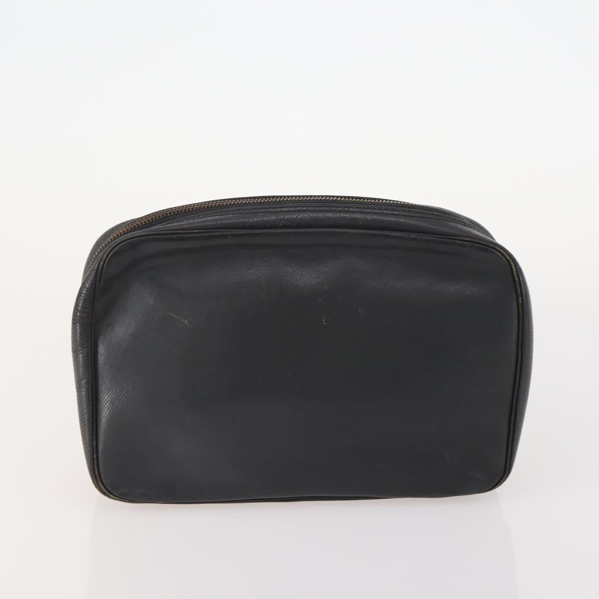 LOUIS VUITTON Monogram Taiga Clutch Bag 2 Set Ardoise LV Auth BA12855