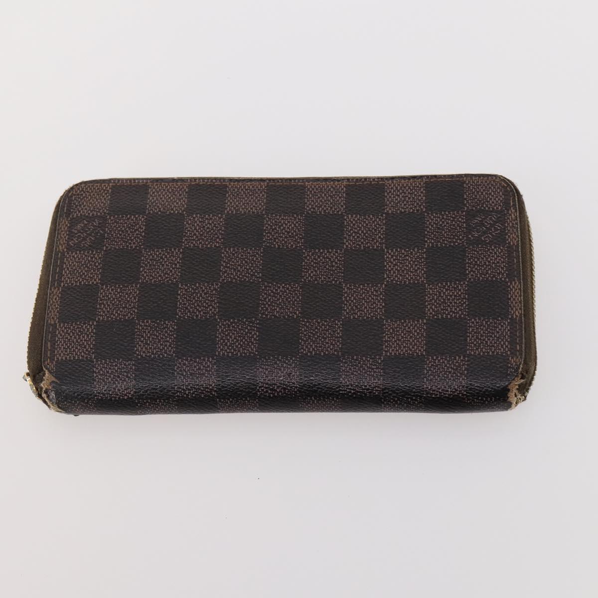 LOUIS VUITTON Damier Ebene Wallet 5 Set LV Auth BA12862