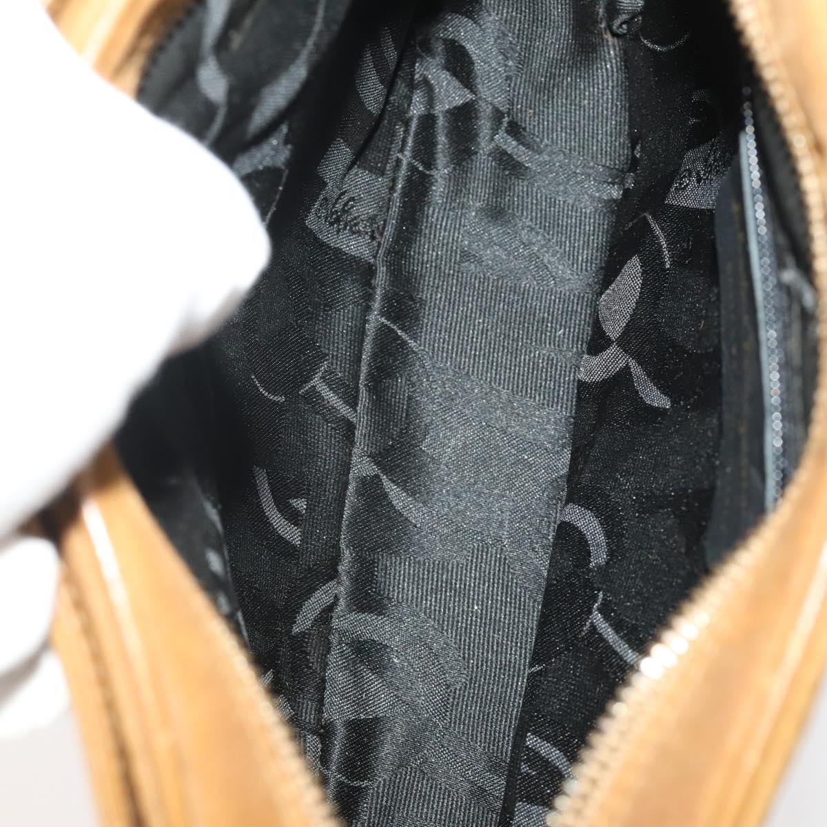 Salvatore Ferragamo Gancini Bag Leather Suede Coated Canvas 4 Set Auth BA12864