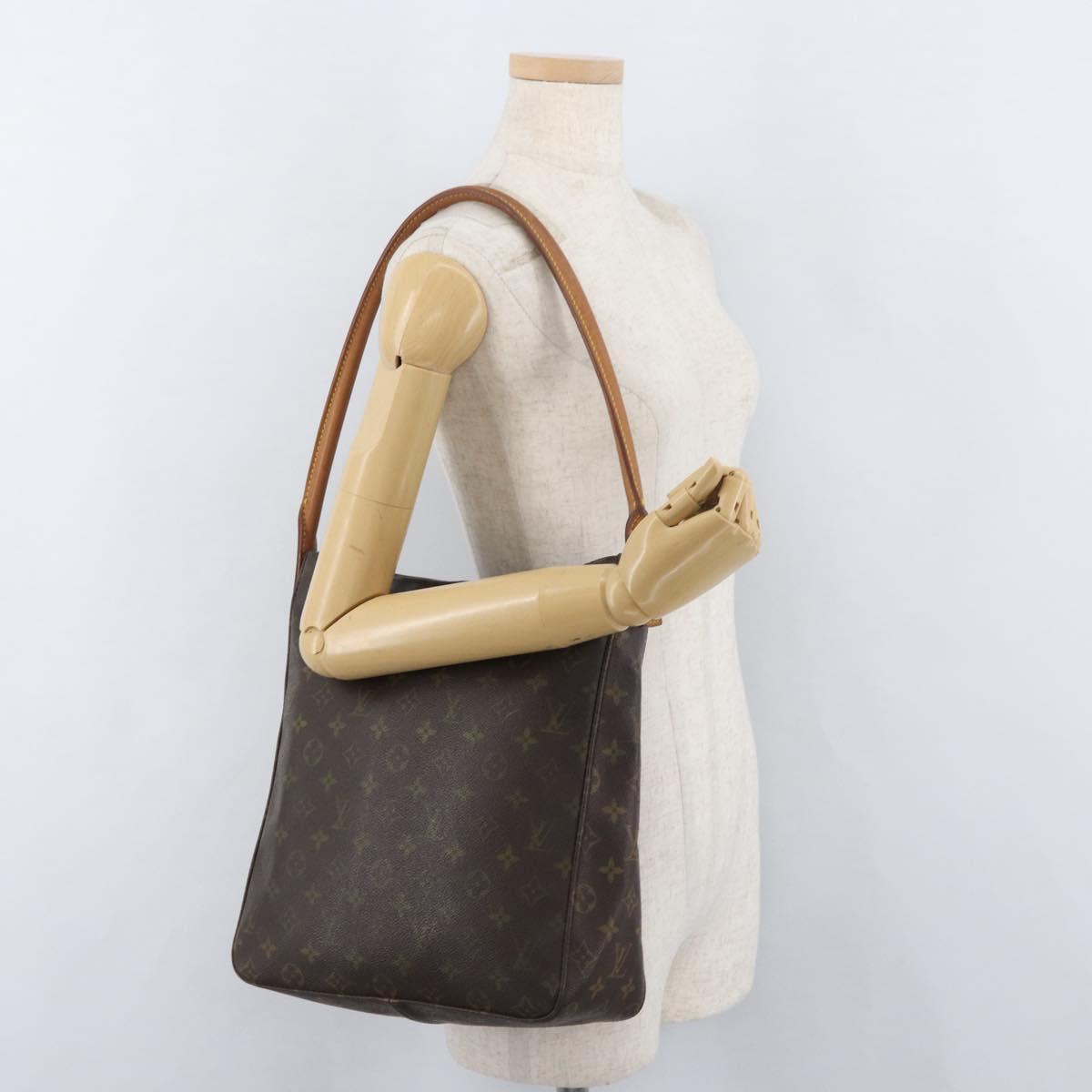 LOUIS VUITTON Monogram Looping GM Shoulder Bag M51145 LV Auth BA12873