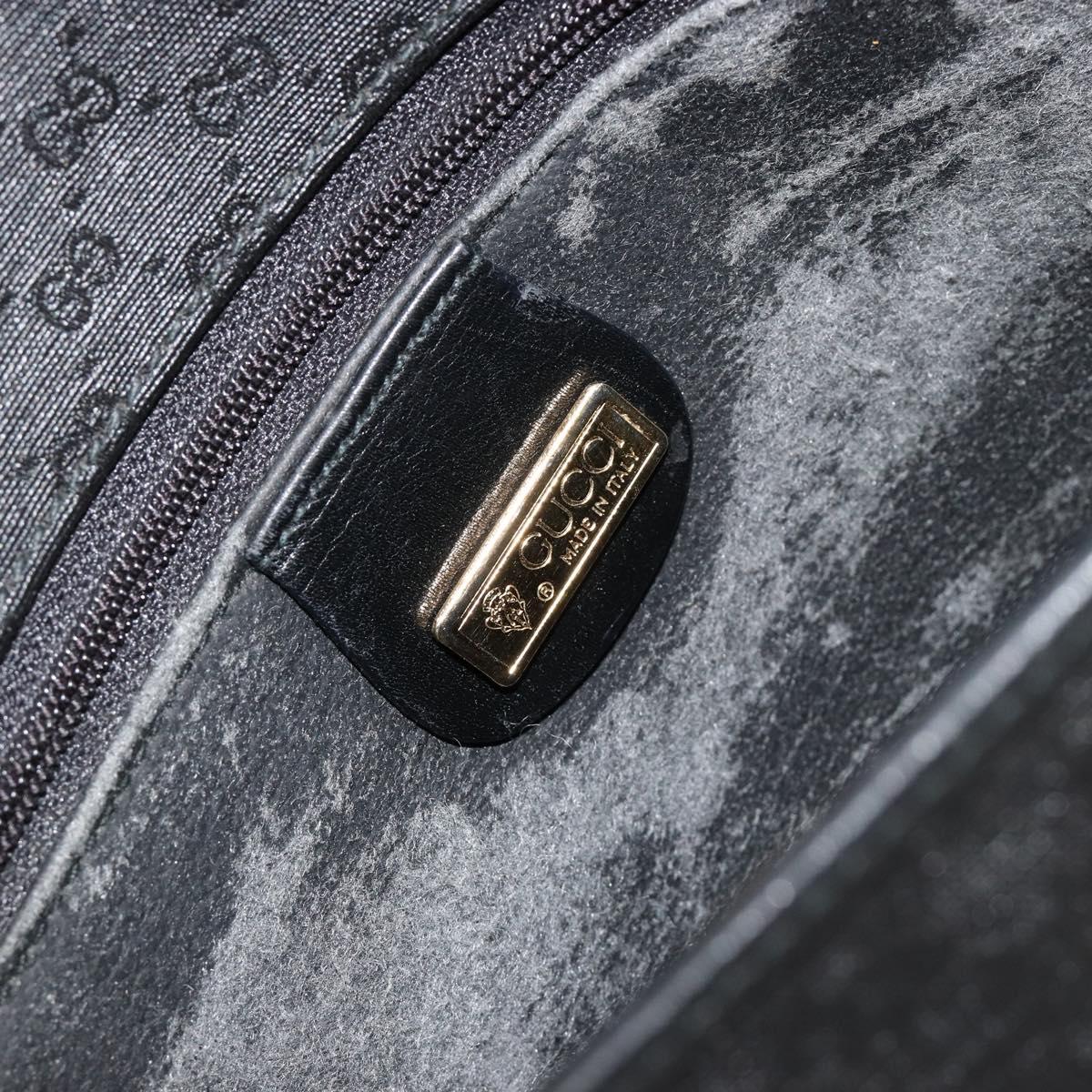 GUCCI Micro GG Supreme Web Sherry Line Bag PVC Black 001 904 0915 Auth BA12899