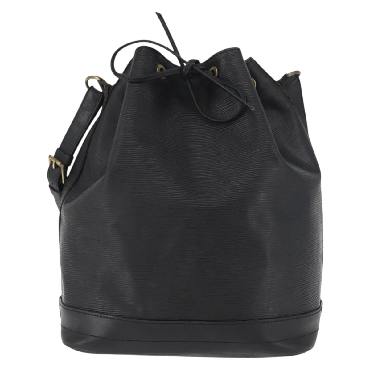 LOUIS VUITTON Epi Noe Shoulder Bag Black M44002 LV Auth BA12901