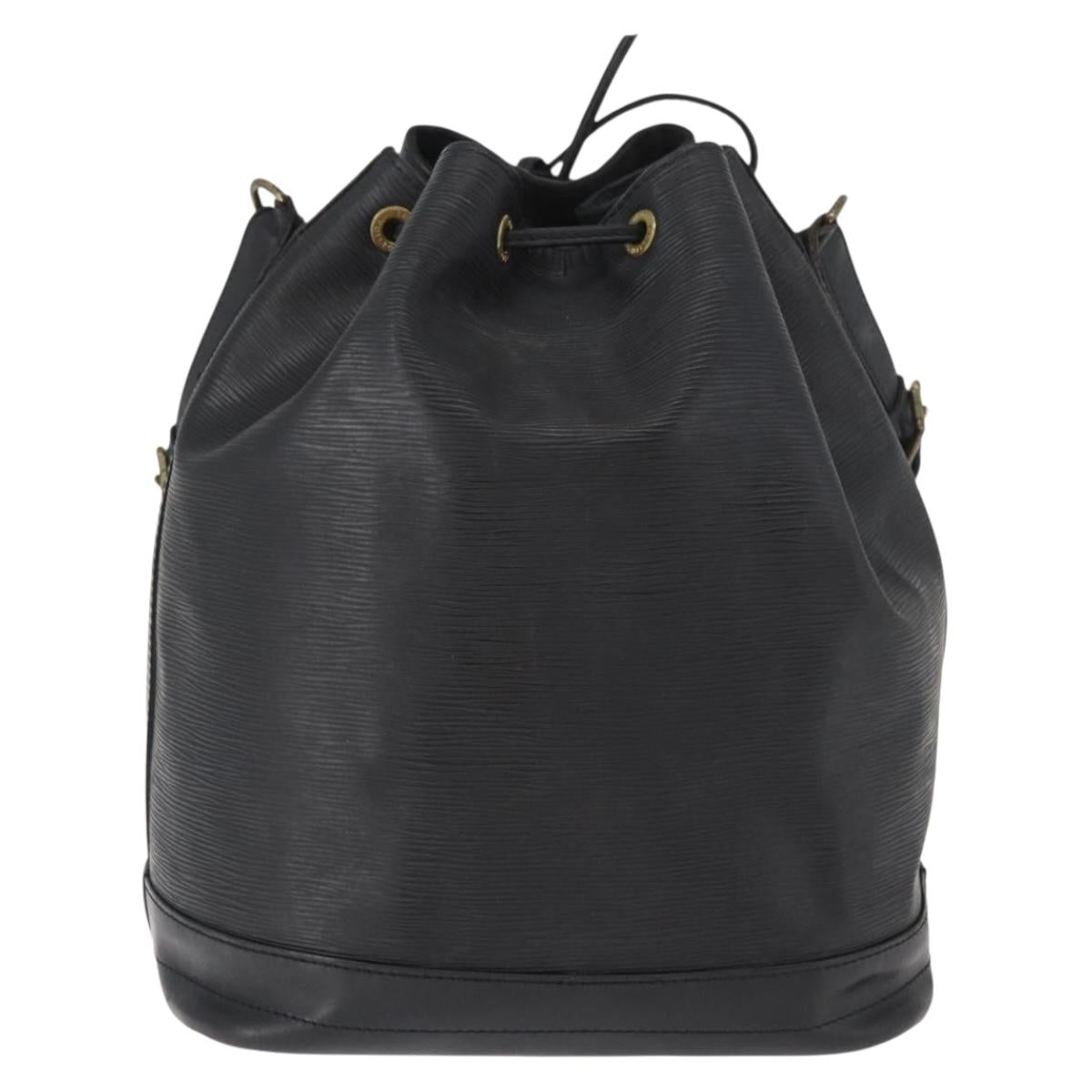 LOUIS VUITTON Epi Noe Shoulder Bag Black M44002 LV Auth BA12901
