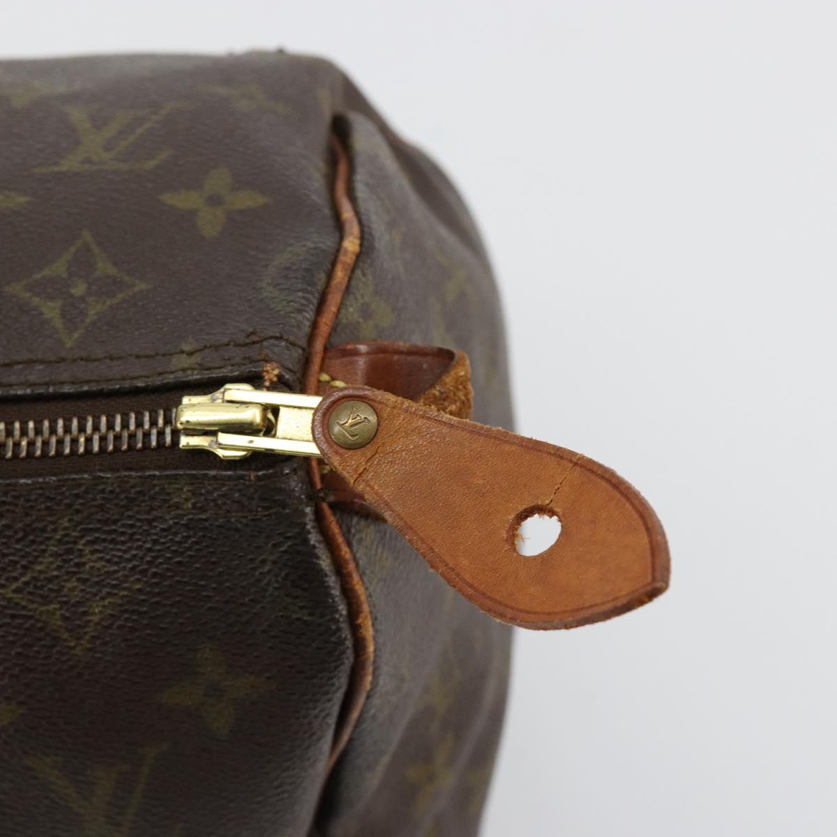 LOUIS VUITTON Monogram Speedy 30 Hand Bag M41526 LV Auth BA12907