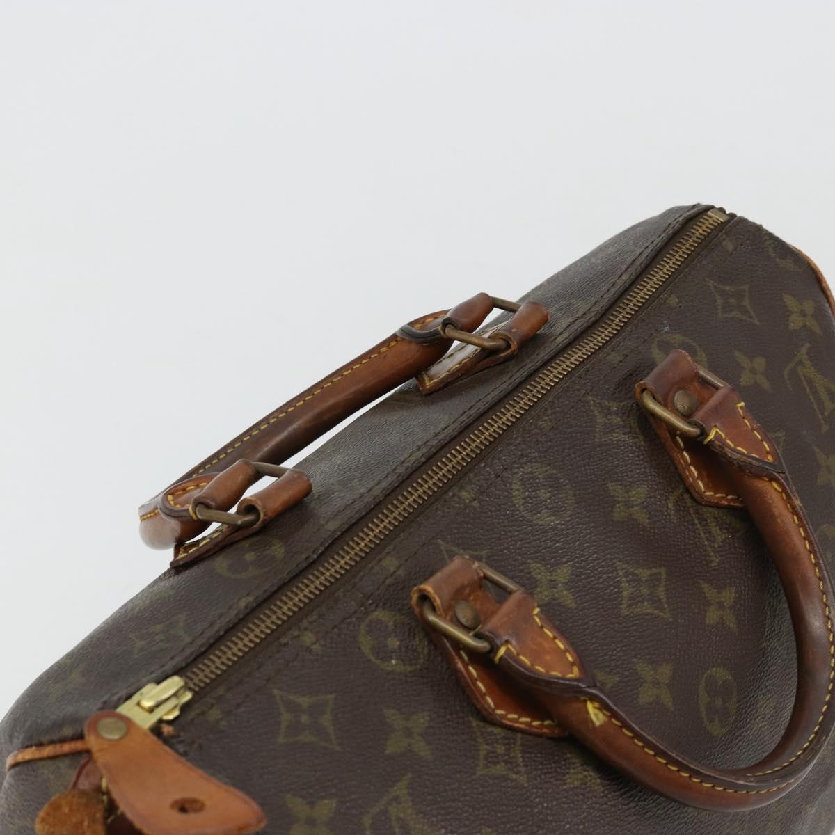 LOUIS VUITTON Monogram Speedy 30 Hand Bag M41526 LV Auth BA12907