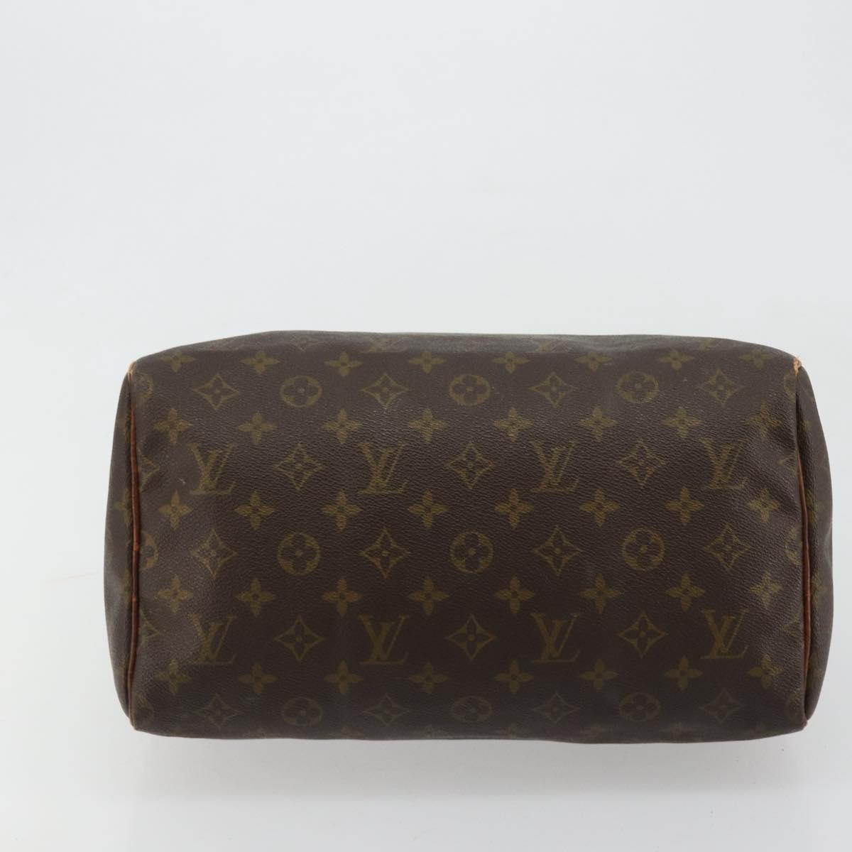 LOUIS VUITTON Monogram Speedy 30 Hand Bag M41526 LV Auth BA12907