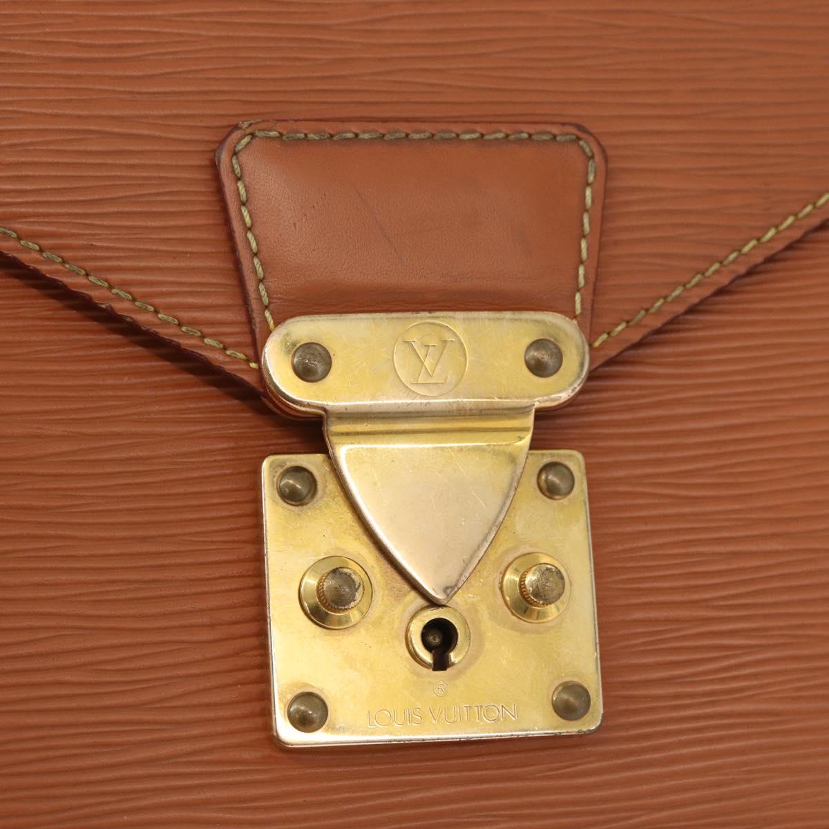 LOUIS VUITTON Epi Serie Dragonne Hand Bag Zipangu Gold M52618 LV Auth BA12910