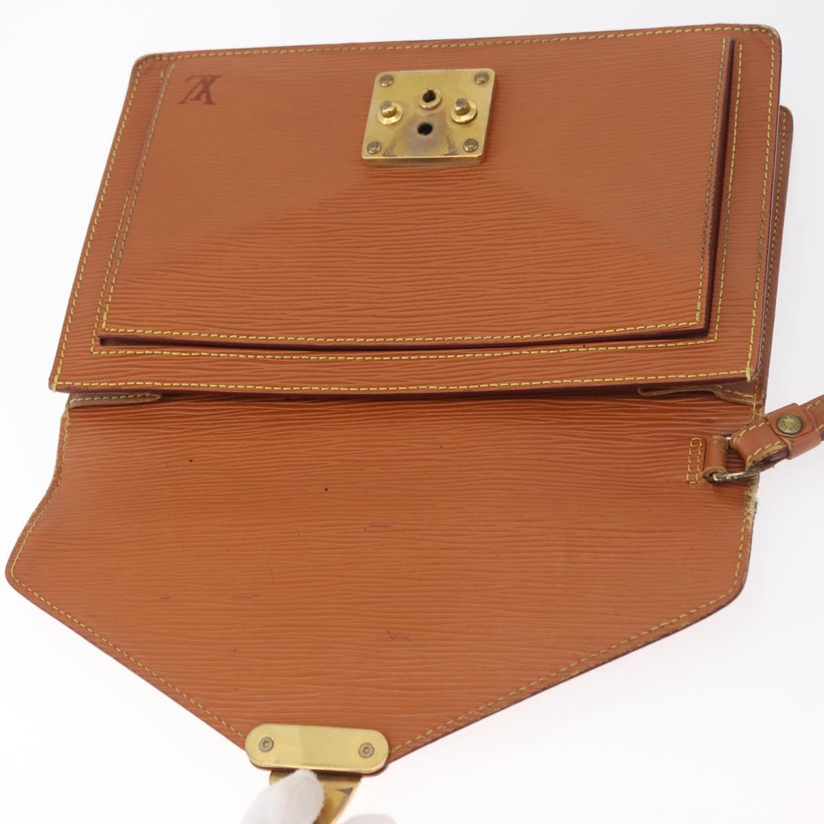 LOUIS VUITTON Epi Serie Dragonne Hand Bag Zipangu Gold M52618 LV Auth BA12910