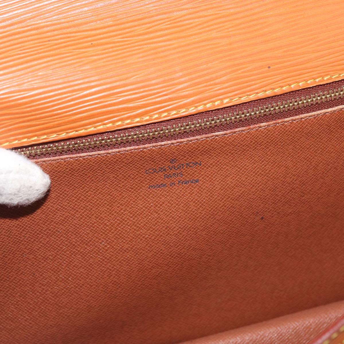 LOUIS VUITTON Epi Serie Dragonne Hand Bag Zipangu Gold M52618 LV Auth BA12910