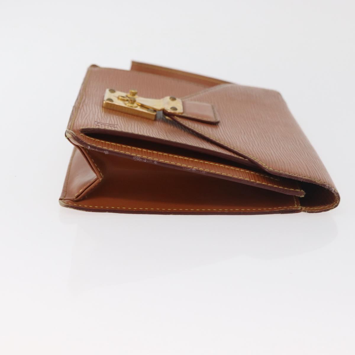 LOUIS VUITTON Epi Serie Dragonne Hand Bag Zipangu Gold M52618 LV Auth BA12910