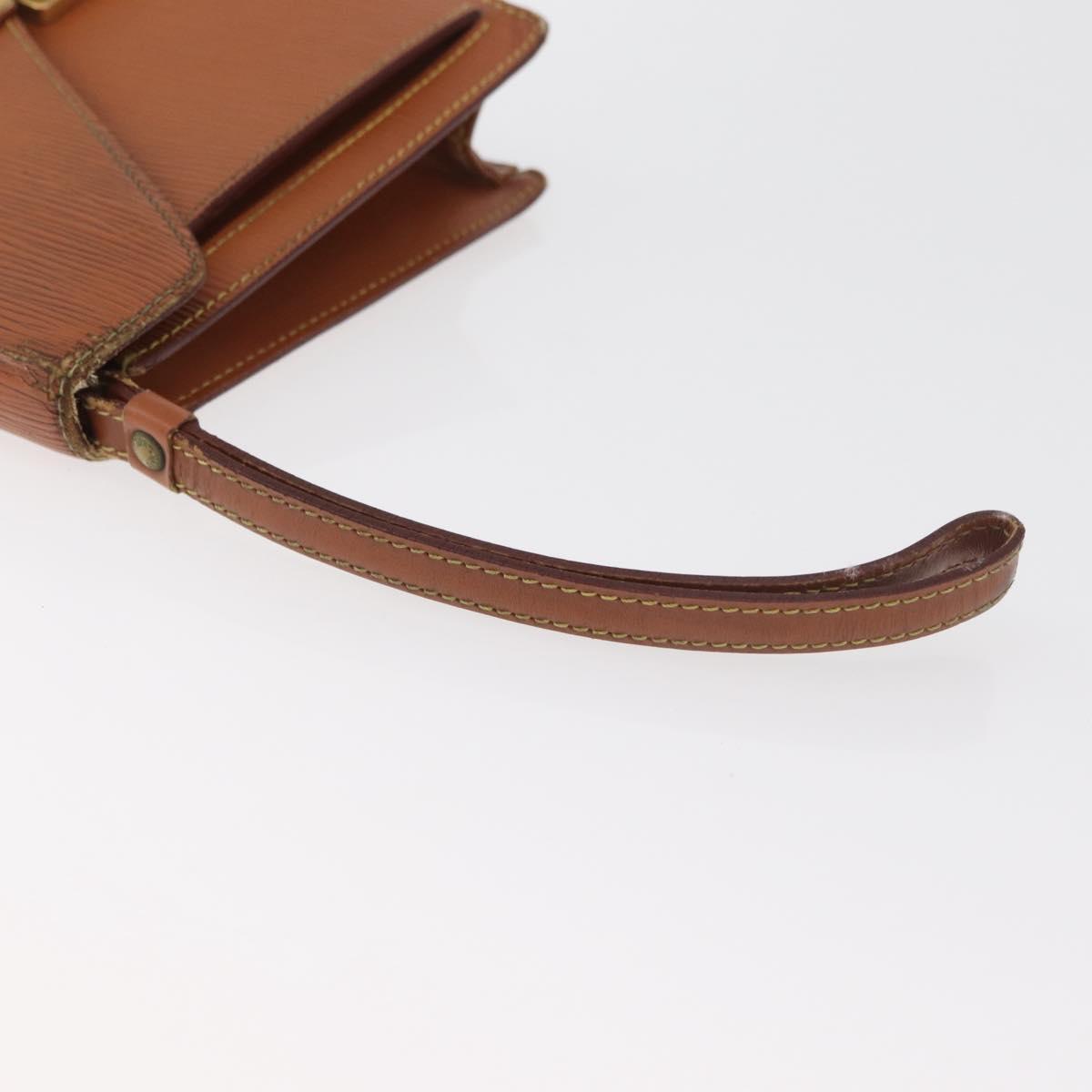 LOUIS VUITTON Epi Serie Dragonne Hand Bag Zipangu Gold M52618 LV Auth BA12910