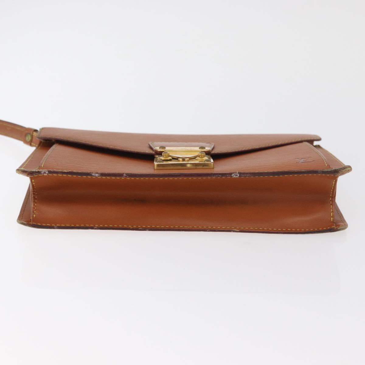 LOUIS VUITTON Epi Serie Dragonne Hand Bag Zipangu Gold M52618 LV Auth BA12910