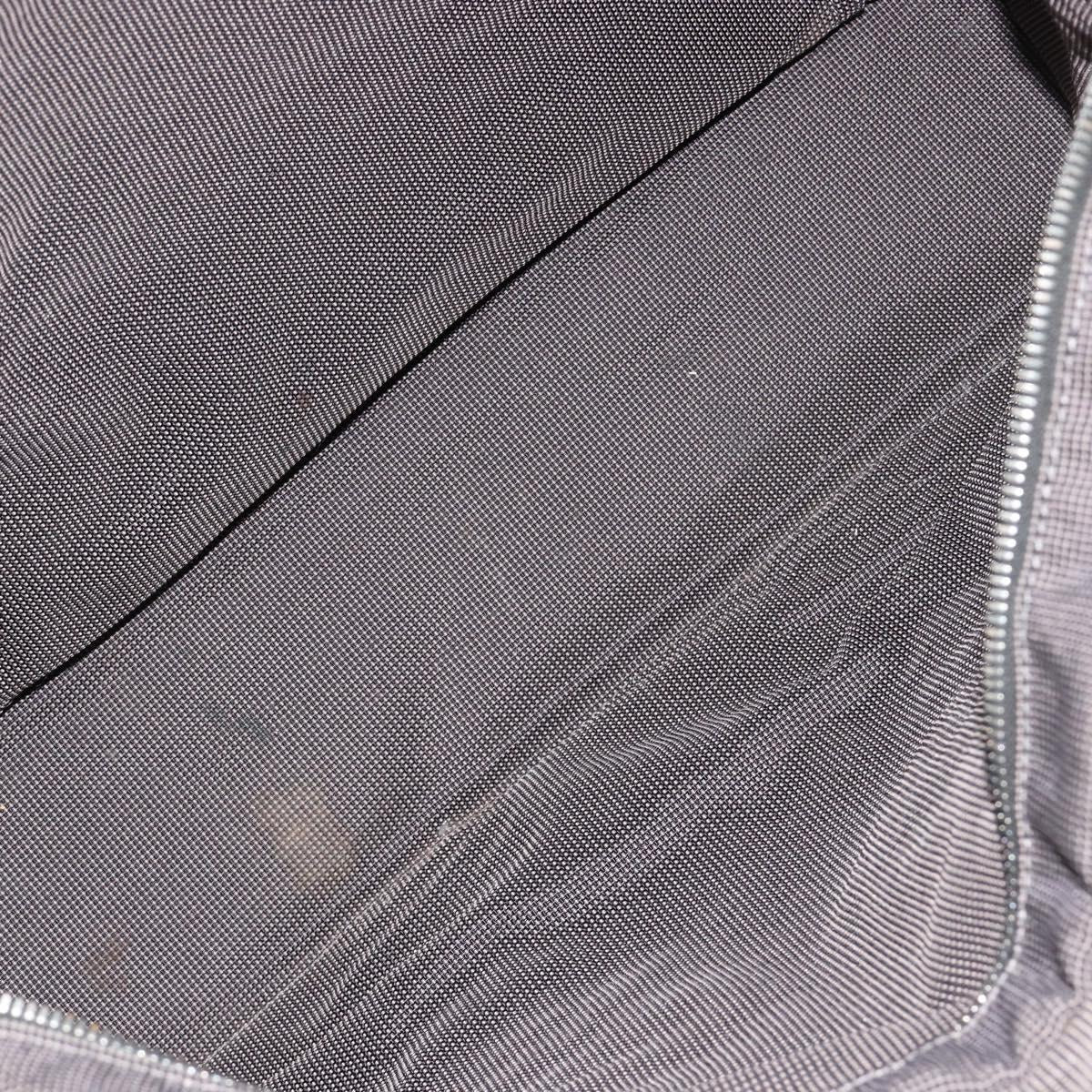 HERMES Her Line Tote Bag Canvas Gray Silver Auth BA12917