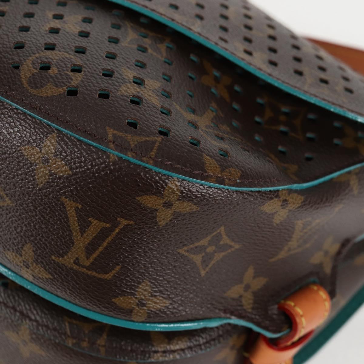 LOUIS VUITTON Monogram Perfo Saumur 30 Shoulder Bag M93998 LV Auth BA1291SAV
