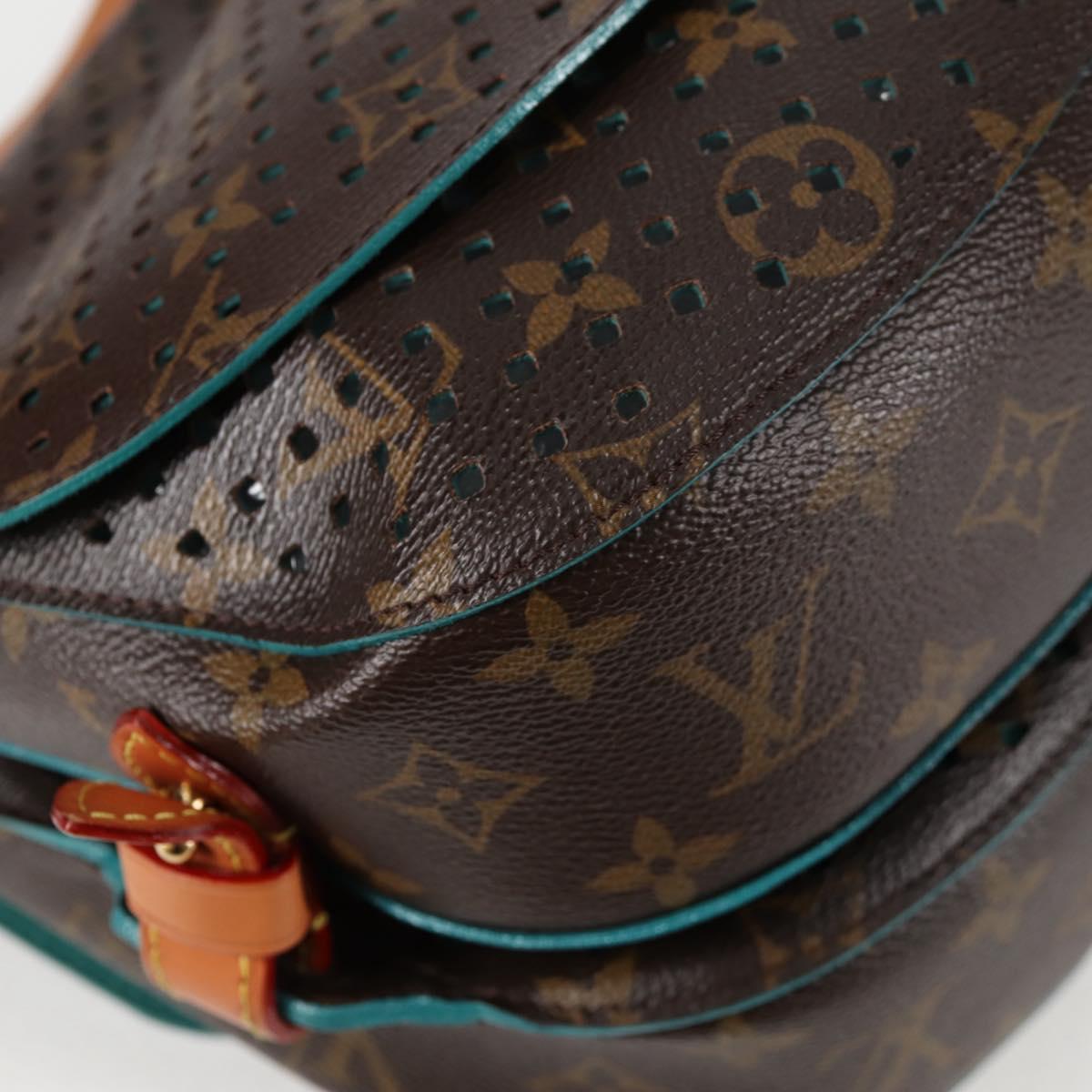 LOUIS VUITTON Monogram Perfo Saumur 30 Shoulder Bag M93998 LV Auth BA1291SAV