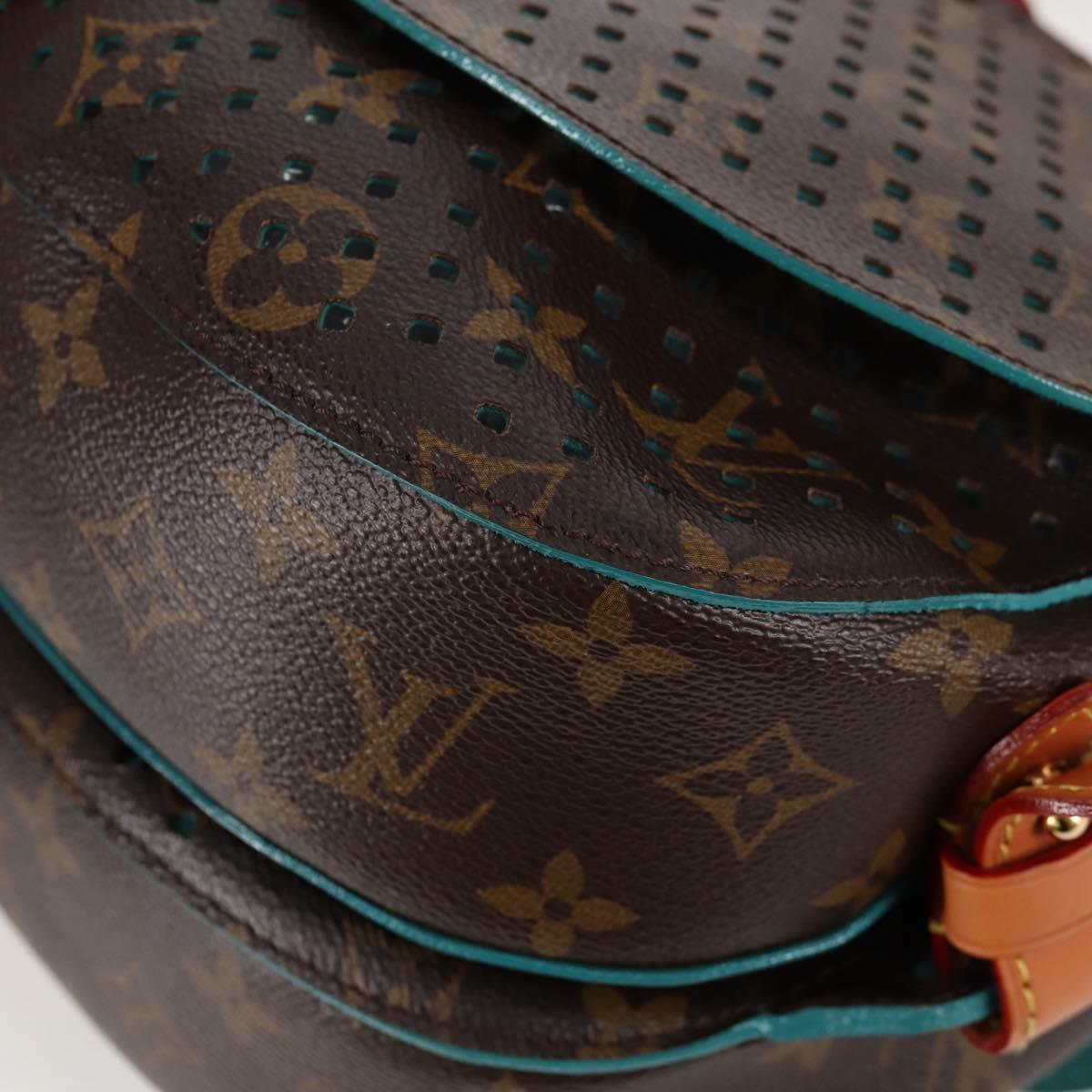 LOUIS VUITTON Monogram Perfo Saumur 30 Shoulder Bag M93998 LV Auth BA1291SAV