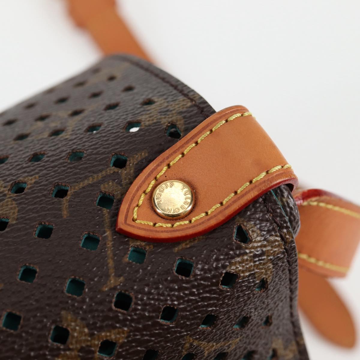 LOUIS VUITTON Monogram Perfo Saumur 30 Shoulder Bag M93998 LV Auth BA1291SAV