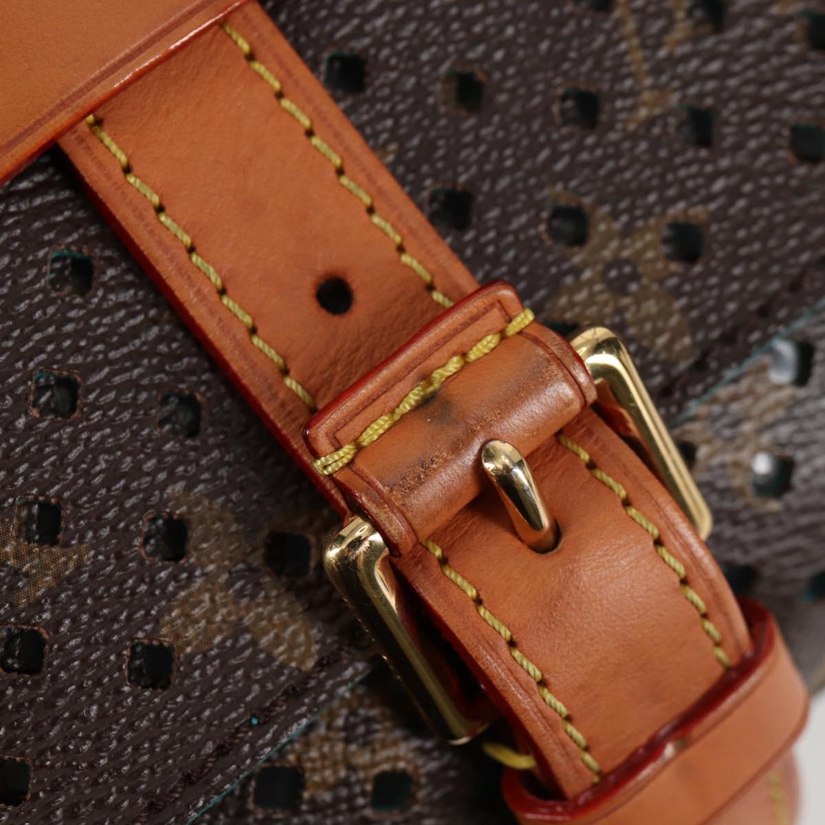 LOUIS VUITTON Monogram Perfo Saumur 30 Shoulder Bag M93998 LV Auth BA1291SAV