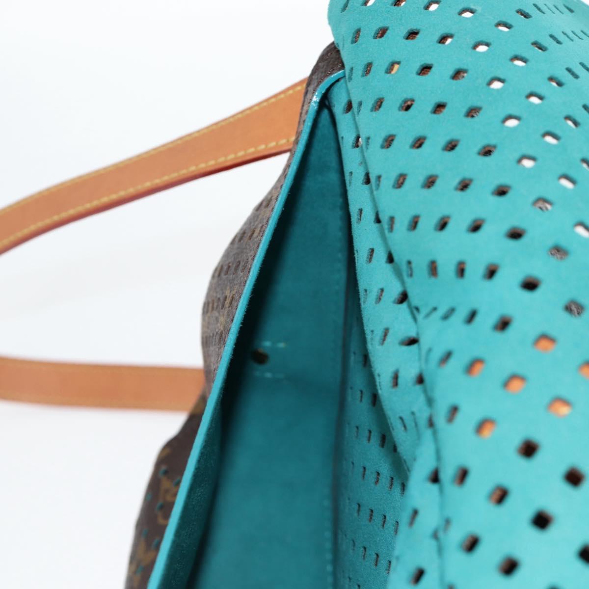 LOUIS VUITTON Monogram Perfo Saumur 30 Shoulder Bag M93998 LV Auth BA1291A