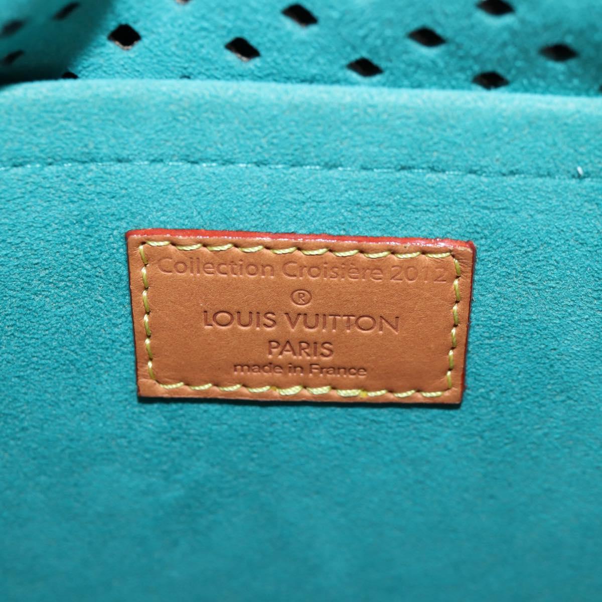 LOUIS VUITTON Monogram Perfo Saumur 30 Shoulder Bag M93998 LV Auth BA1291SAV
