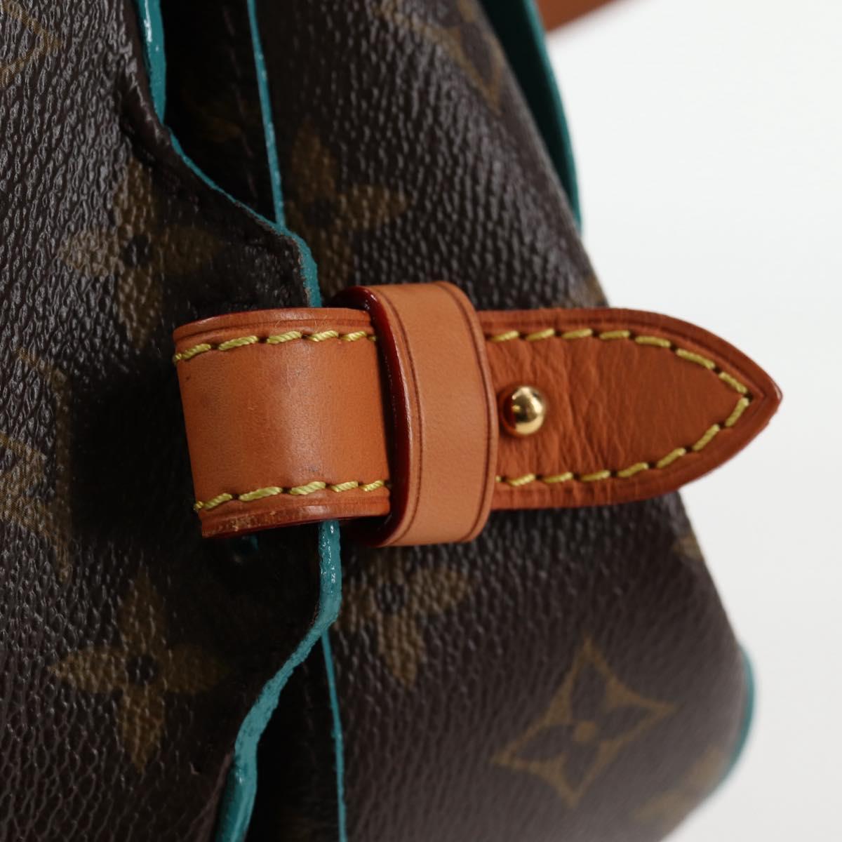 LOUIS VUITTON Monogram Perfo Saumur 30 Shoulder Bag M93998 LV Auth BA1291SAV