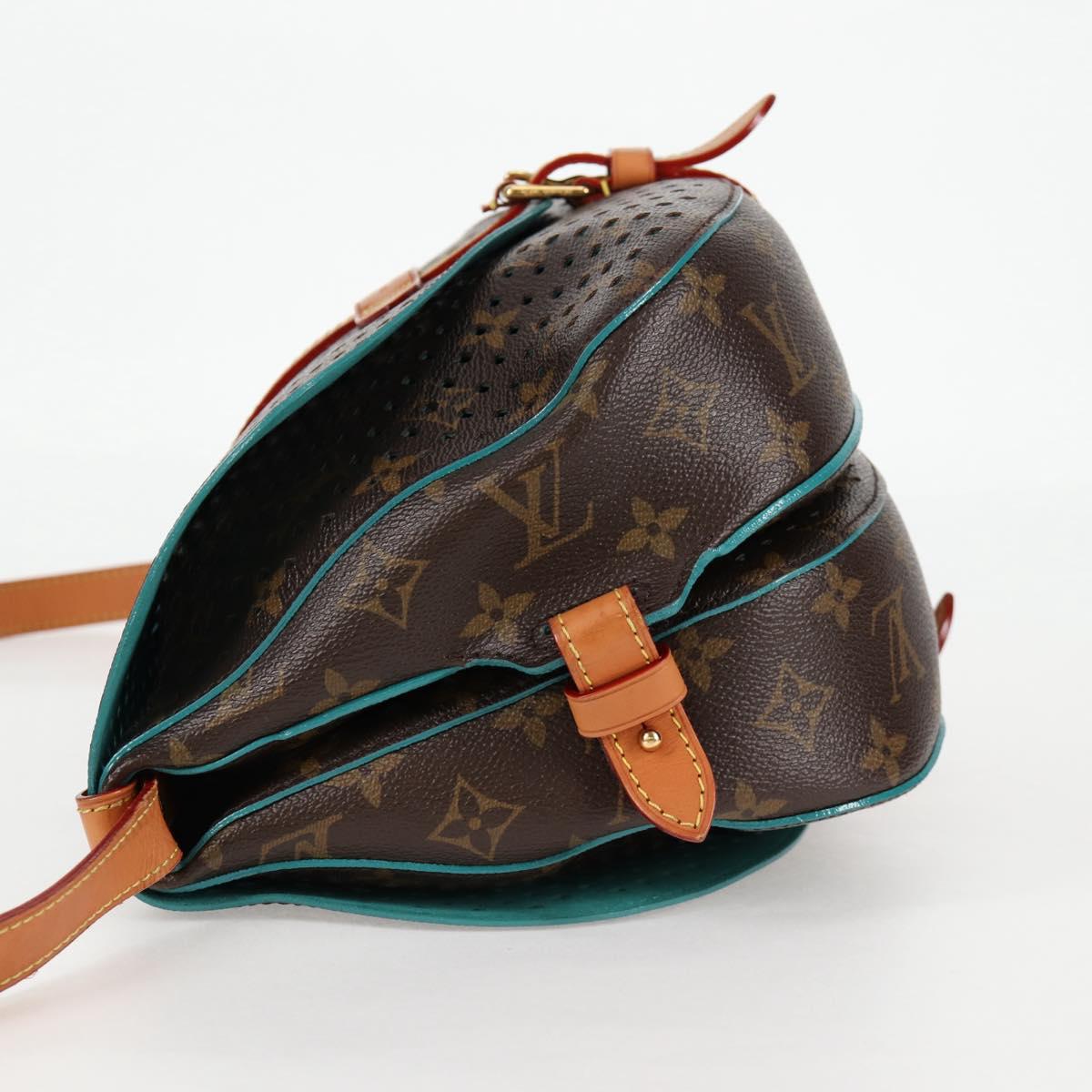 LOUIS VUITTON Monogram Perfo Saumur 30 Shoulder Bag M93998 LV Auth BA1291SAV