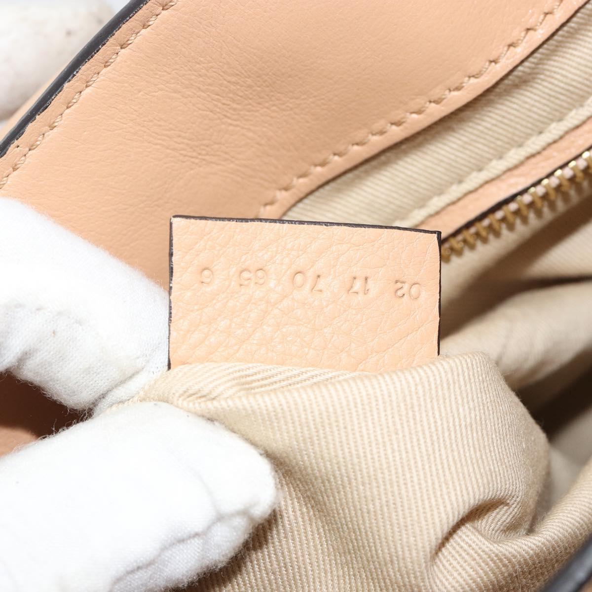Chloe Fay Backpack Suede Beige Gold Auth BA12922