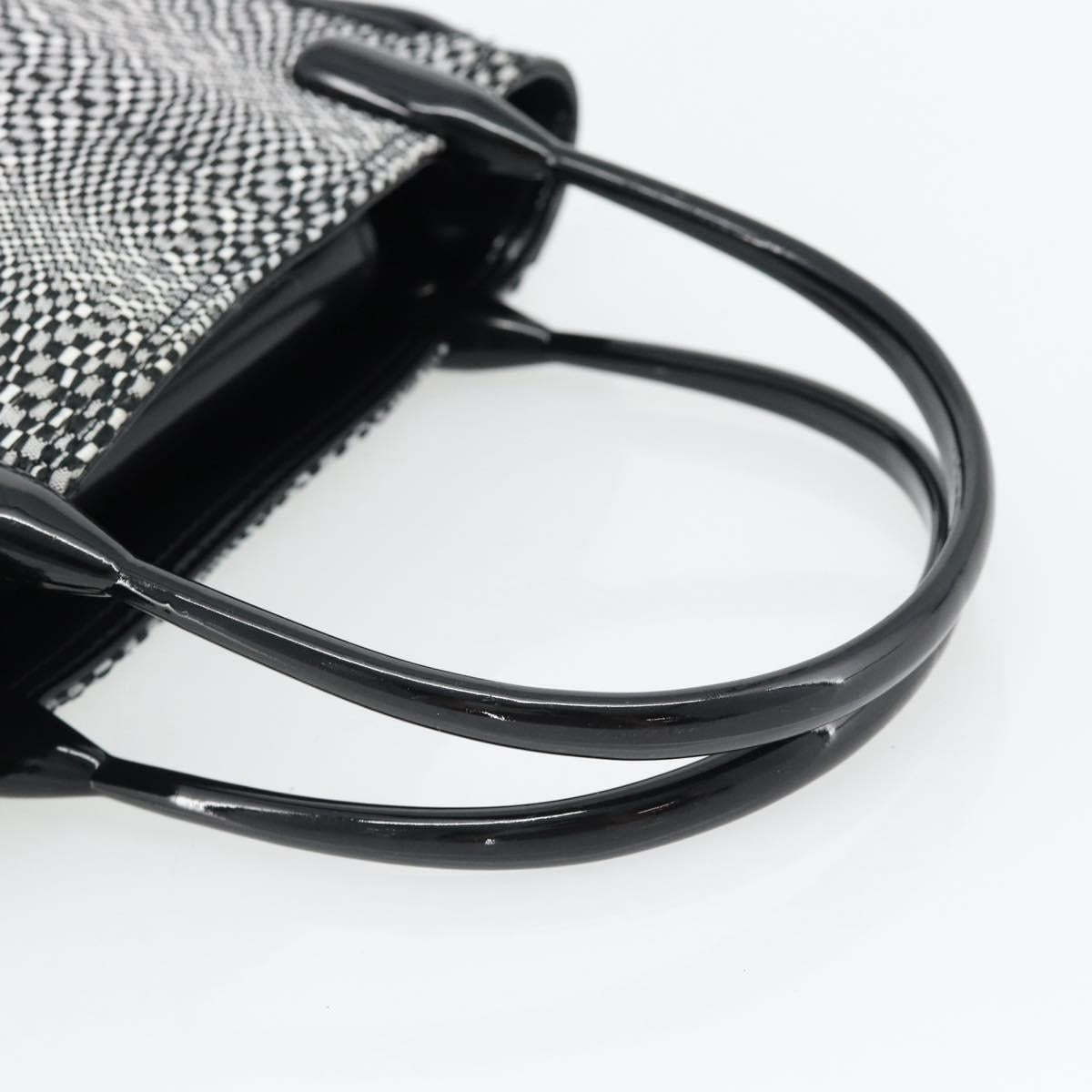 BALENCIAGA Hand Bag Canvas Gray Silver Auth BA12932