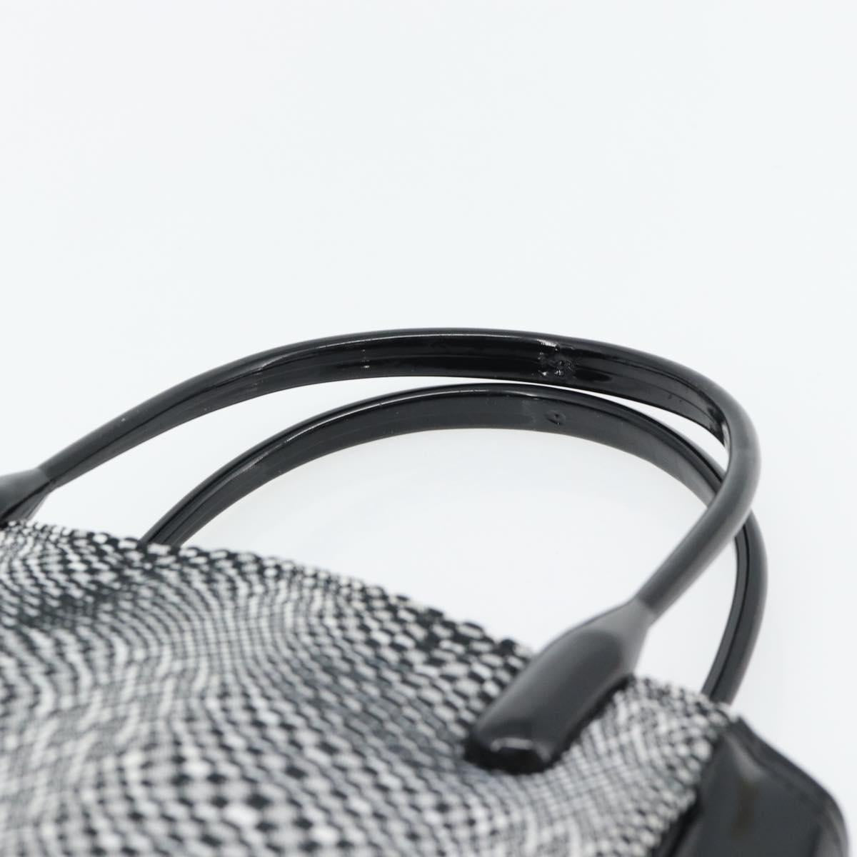 BALENCIAGA Hand Bag Canvas Gray Silver Auth BA12932