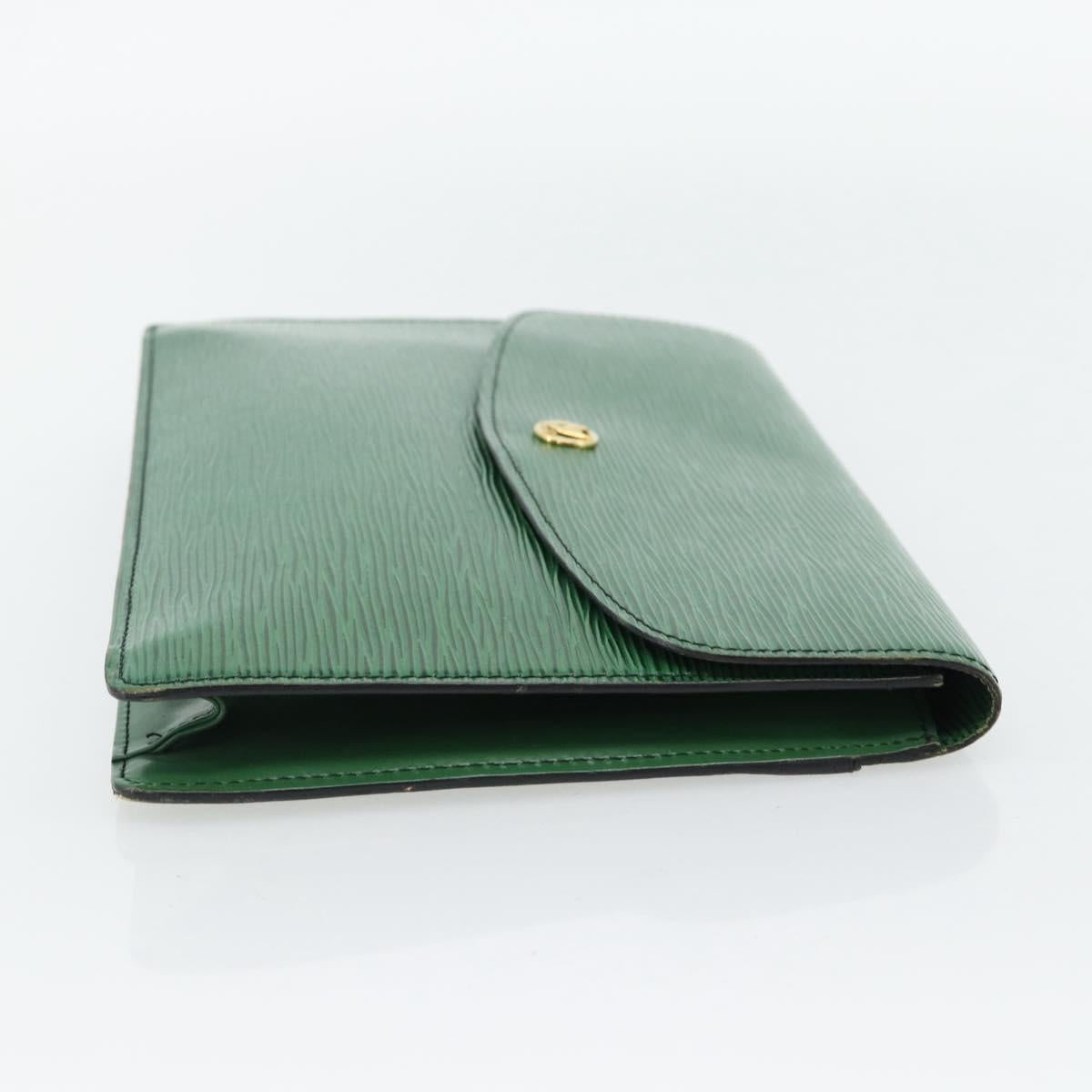 LOUIS VUITTON Epi Montaigne 27 Clutch Bag Green M52654 LV Auth BA12957