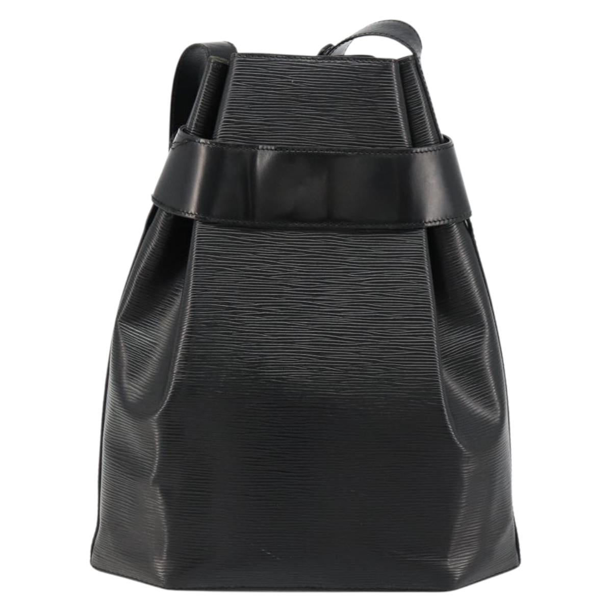 LOUIS VUITTON Epi Sac Depaule GM Shoulder Bag Black M80155 LV Auth BA12958