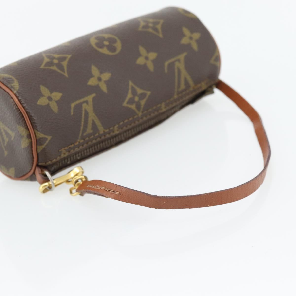 LOUIS VUITTON Monogram Papillon Pouch LV Auth BA12961