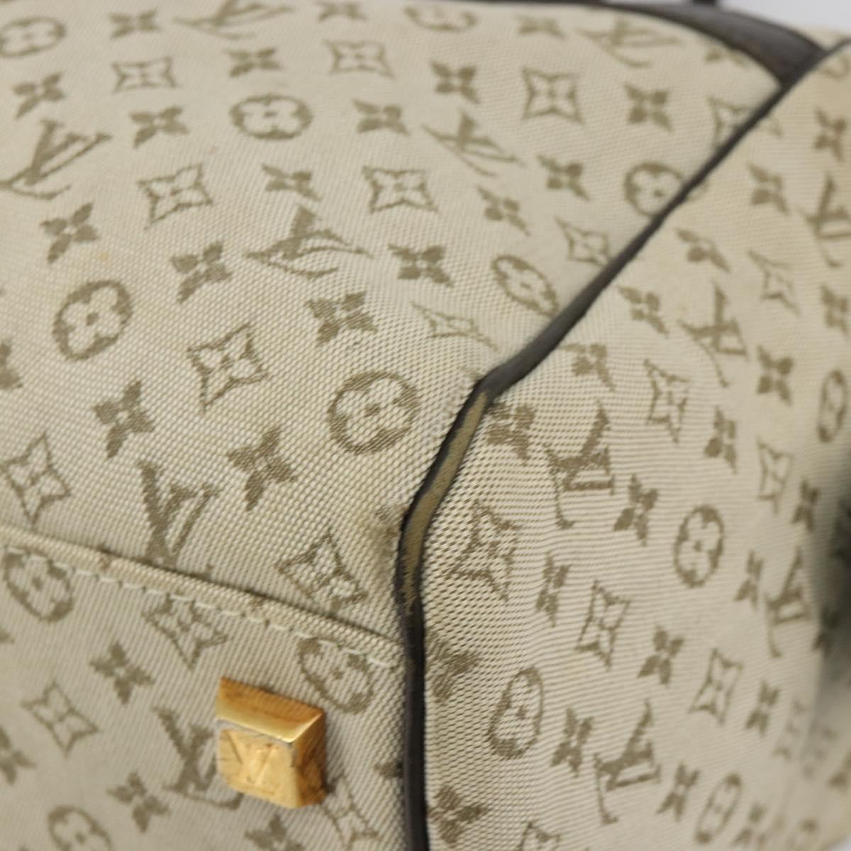 LOUIS VUITTON Monogram Mini Josephine GM Hand Bag Khaki M92310 LV Auth BA12962