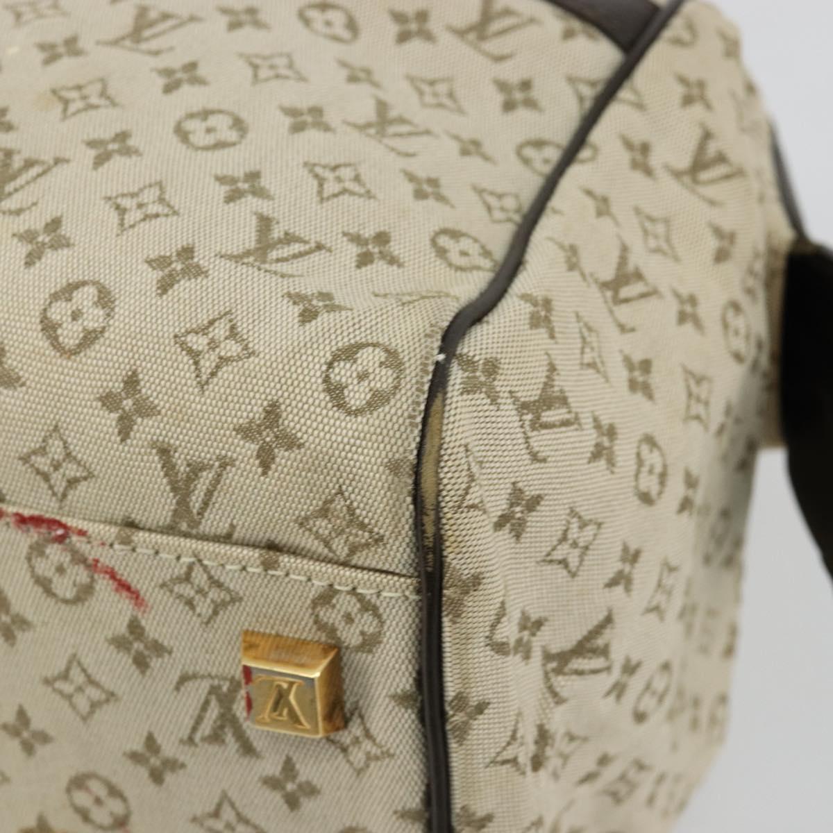 LOUIS VUITTON Monogram Mini Josephine GM Hand Bag Khaki M92310 LV Auth BA12962
