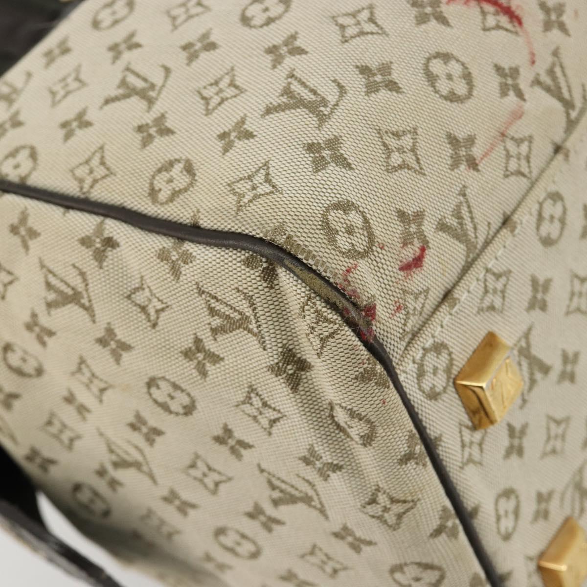LOUIS VUITTON Monogram Mini Josephine GM Hand Bag Khaki M92310 LV Auth BA12962