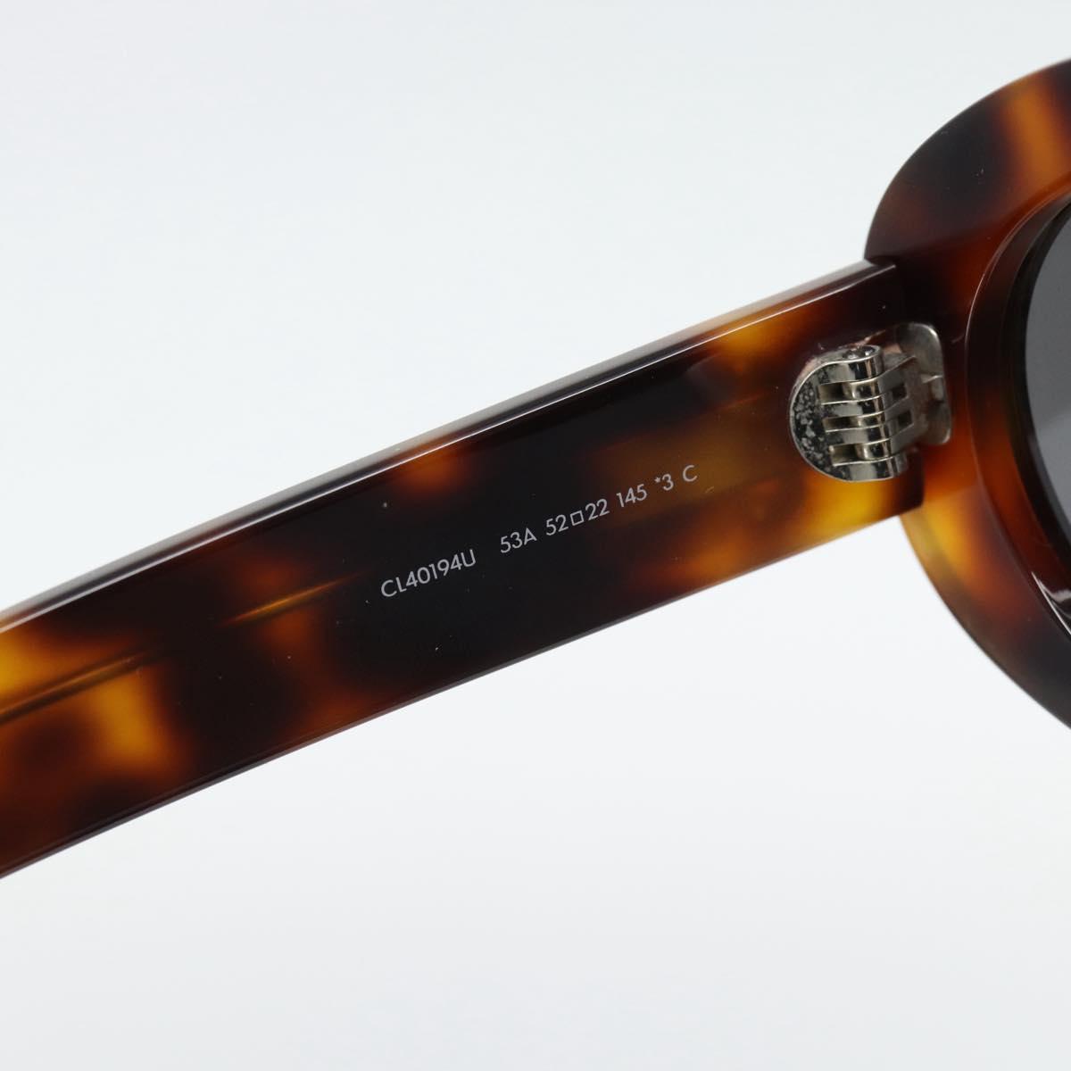 CELINE Triomphe Sunglasses plastic Brown Auth BA12972M