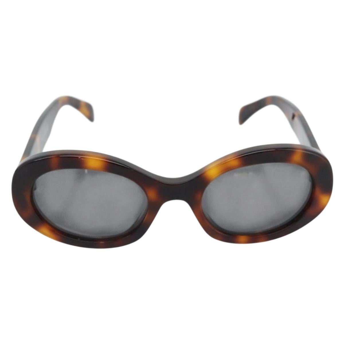 CELINE Triomphe Sunglasses plastic Brown Auth BA12972M
