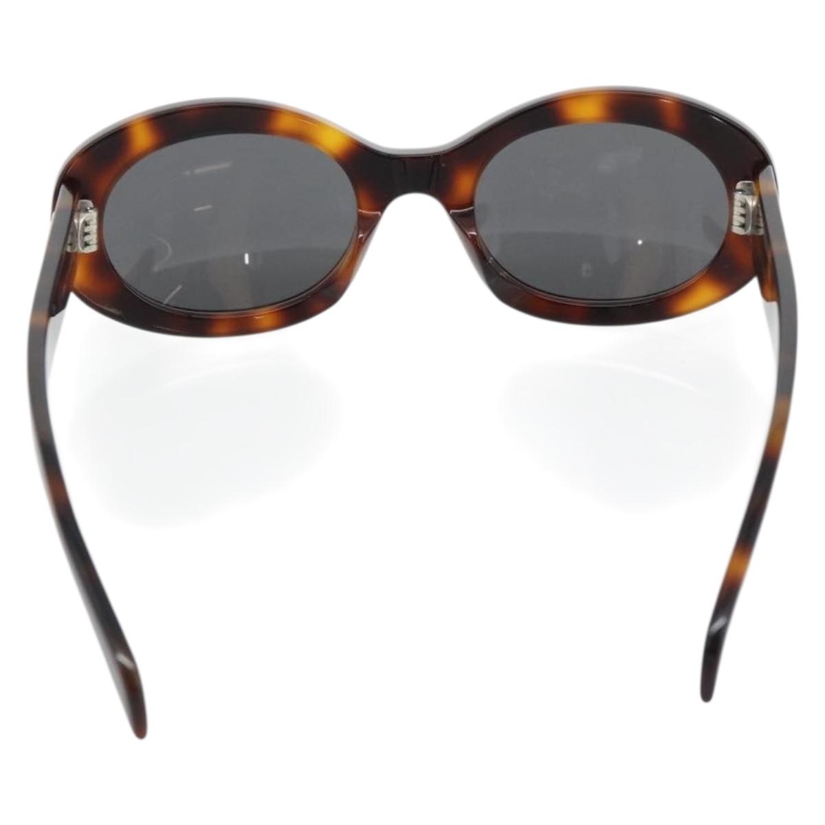 CELINE Triomphe Sunglasses plastic Brown Auth BA12972M