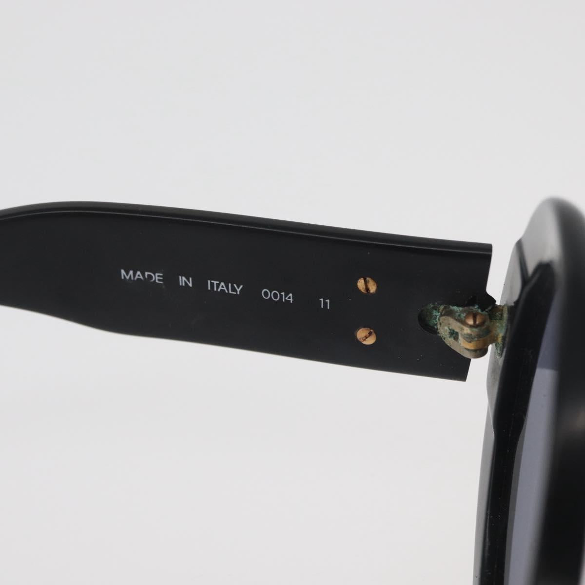 CHANEL COCO Mark Sunglasses plastic Black CC Auth BA12977