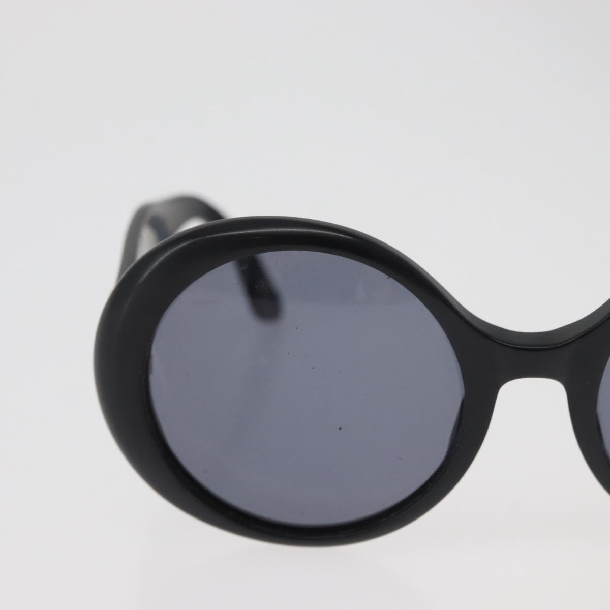 CHANEL COCO Mark Sunglasses plastic Black CC Auth BA12977