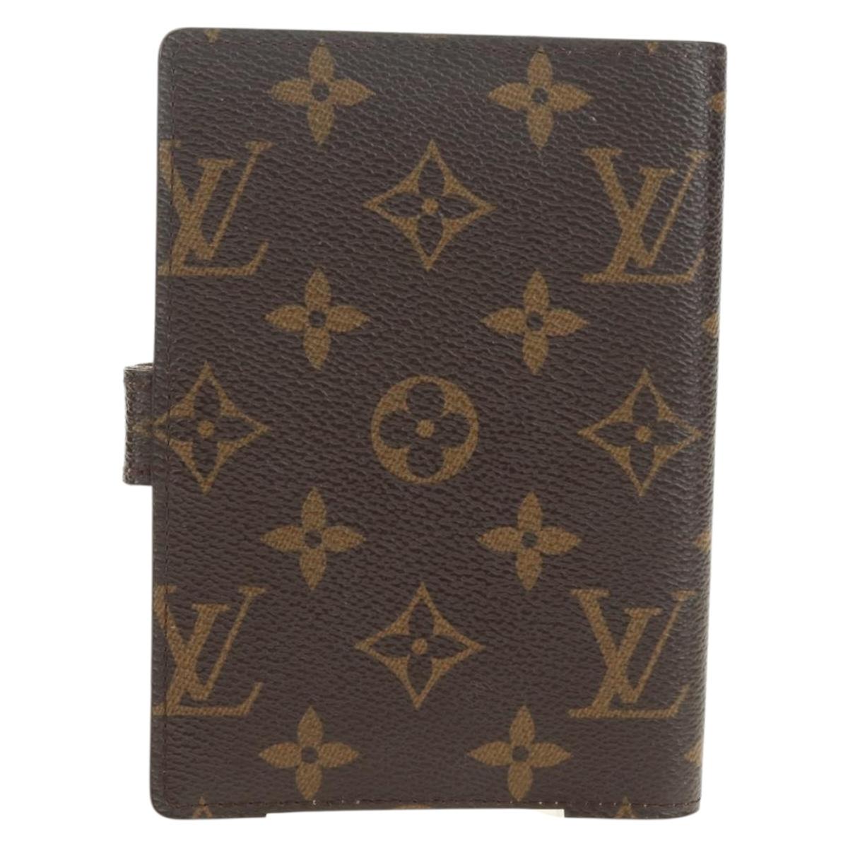 LOUIS VUITTON Monogram Trunk Agenda PM Day Planner Cover R20028 LV Auth BA12979V