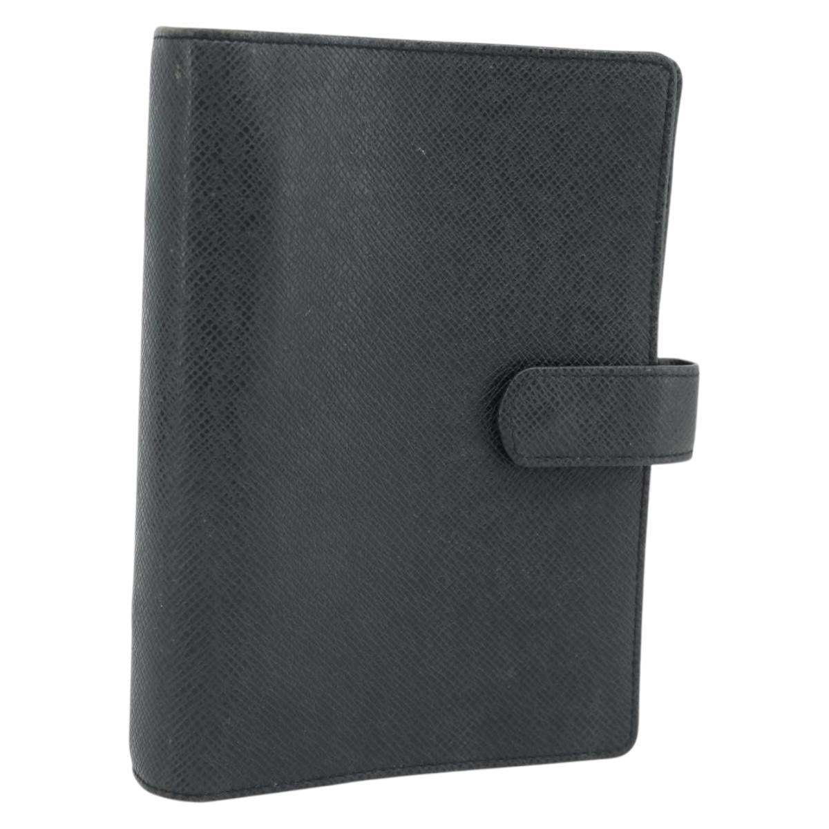 LOUIS VUITTON Taiga Agenda MM Day Planner Cover Ardoise R20222 LV Auth BA12980